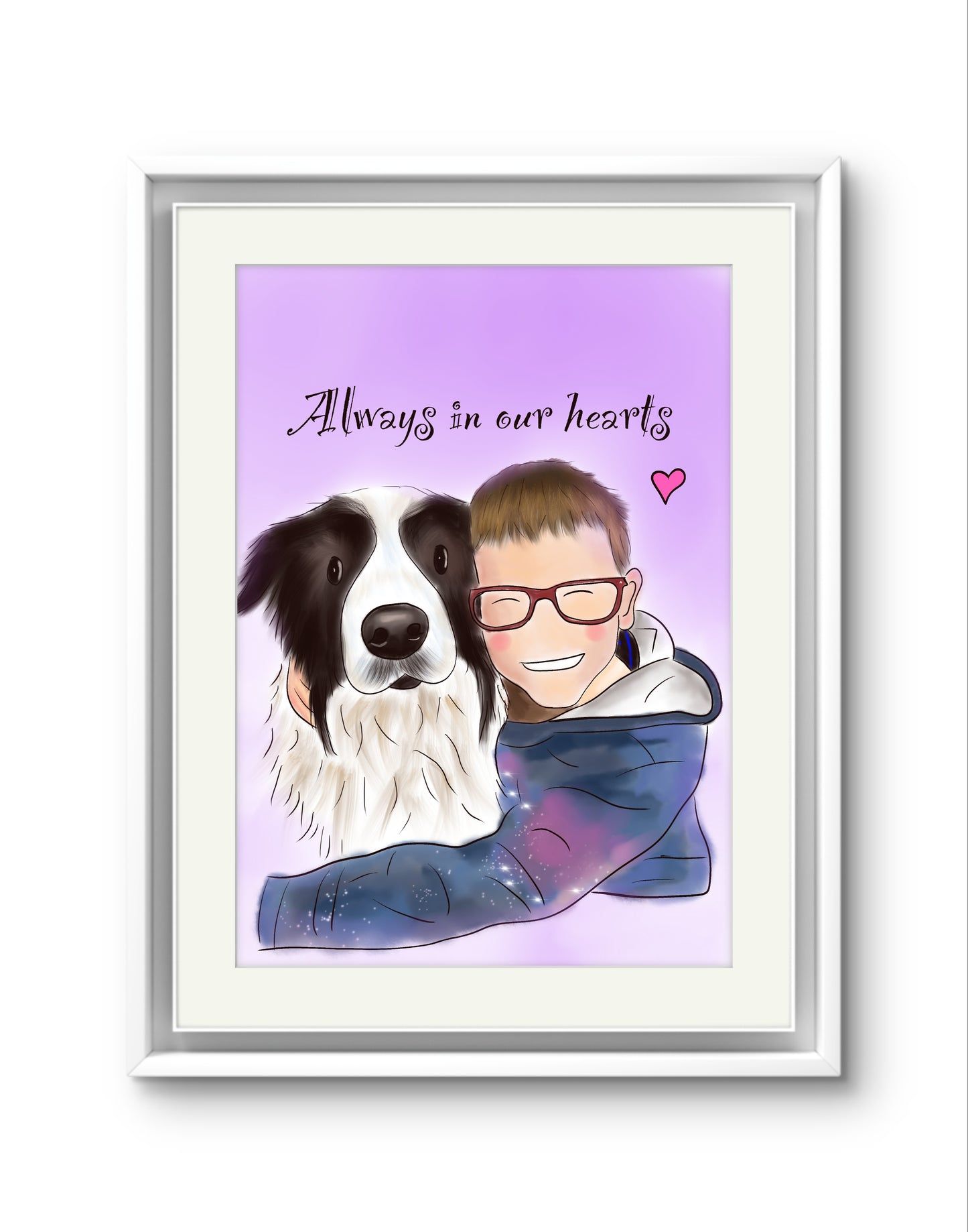 Child Illustration Print – Custom Digital portrait from Photo – Hand-Drawn Child Artwork