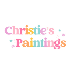 Christie's Paintings logo, rainbow lettering