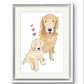 Pet Illustration Print – Custom digitally Hand Drawn Pet Portrait from Photo