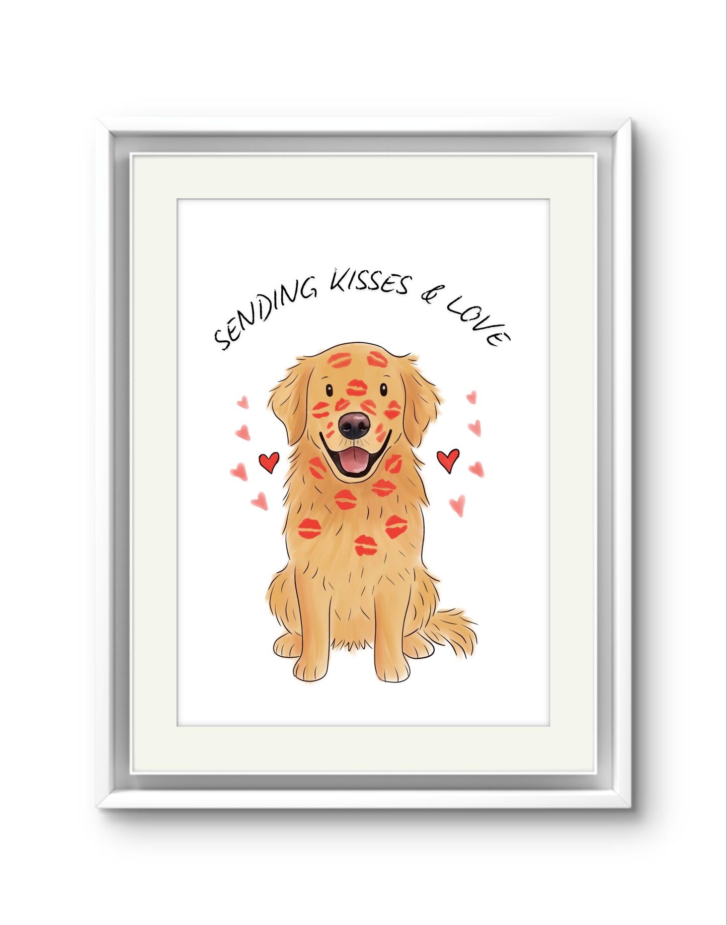 Pet Illustration Print – Custom digitally Hand Drawn Pet Portrait from Photo