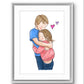 Family Illustration Prints - Custom Made portraits of your Cherished Photos & Memories